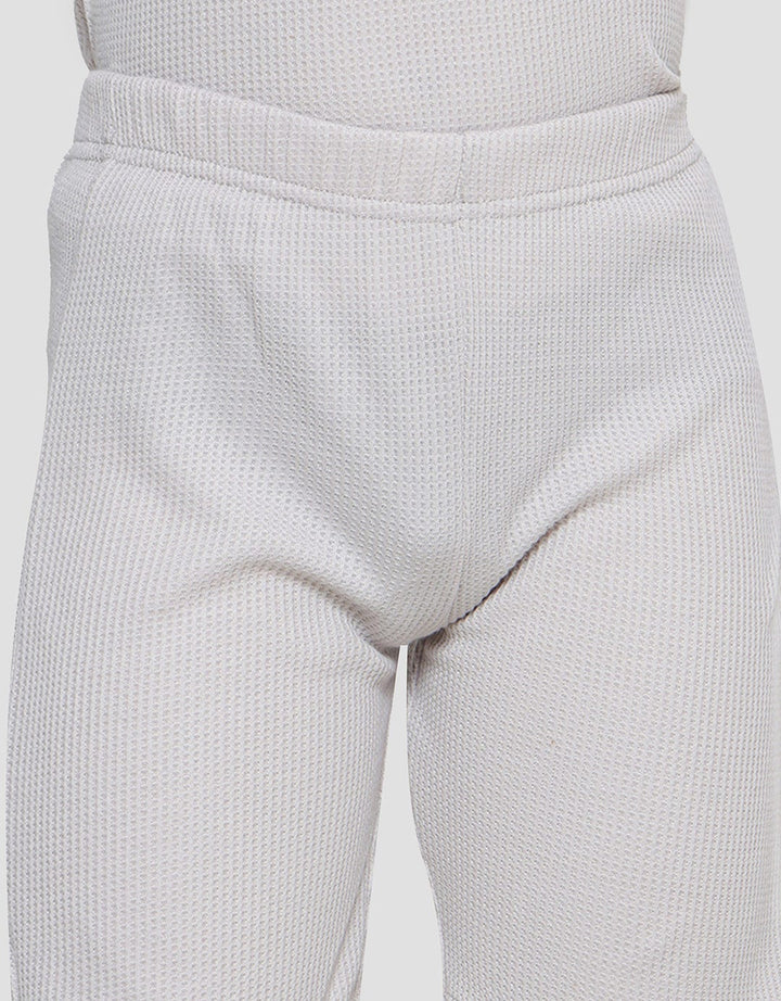 Little M Basic Henley Texture Boys Clothing Set