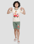 Little M Giraffe Set Pakaian Anak Laki-laki