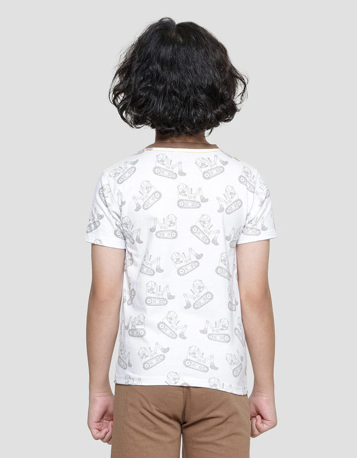 Little M Print Bear Baju Set Anak Laki-Laki