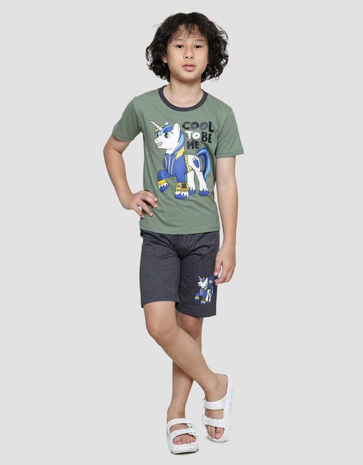 Little M Unicorn Set Pakaian Anak Laki-laki