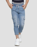 Little M Reguler Non Stretch Celana Cargo Denim Anak Laki-Laki