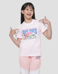 Character Top Sport Kaos Lengan Pendek Anak Perempuan