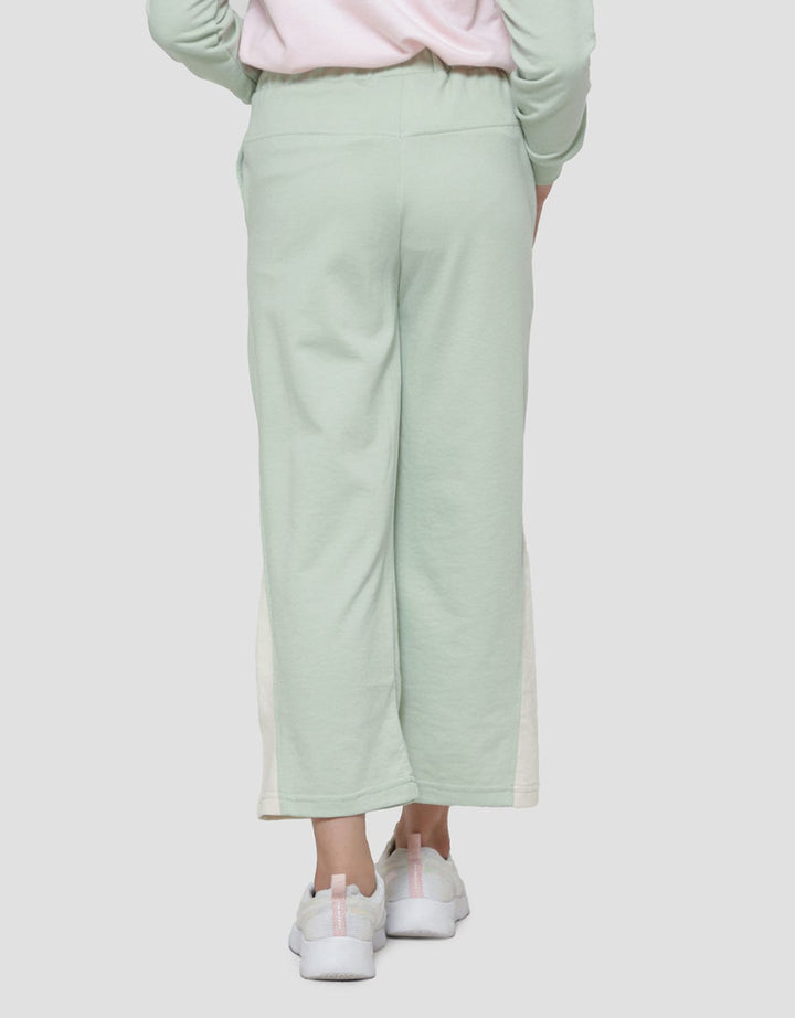 Aero Long Pants Knit Wide Leg Big Fur Bear Kiri Anak Perempuan