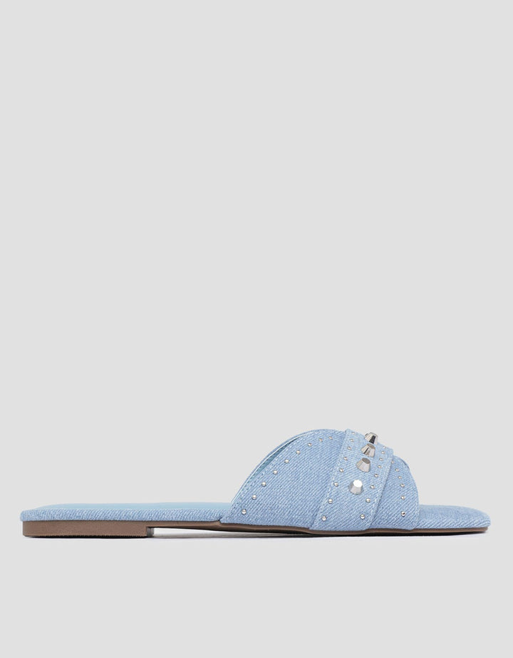 Details Drns02 Strap With Studded Slipper Sandal Wanita