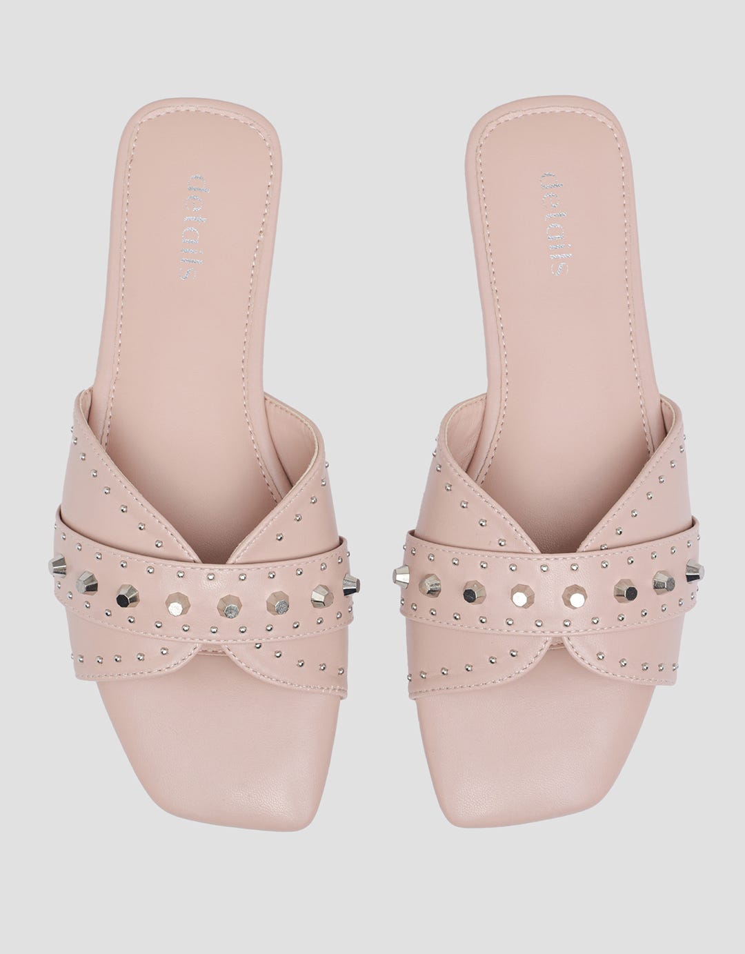 Details Drns02 Strap With Studded Slipper Sandal Wanita
