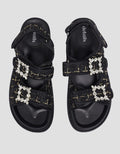 Details Text Print Women's Slingback Sandals