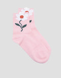 Kidz Too Flower Print Kaus Kaki Anak Perempuan