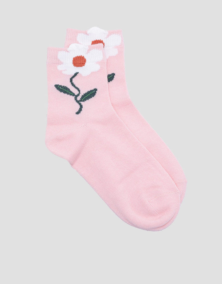 Kidz Too Flower Print Kaus Kaki Anak Perempuan