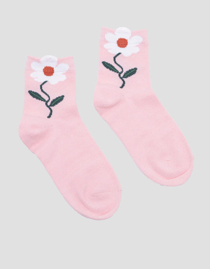 Kidz Too Flower Print Kaus Kaki Anak Perempuan