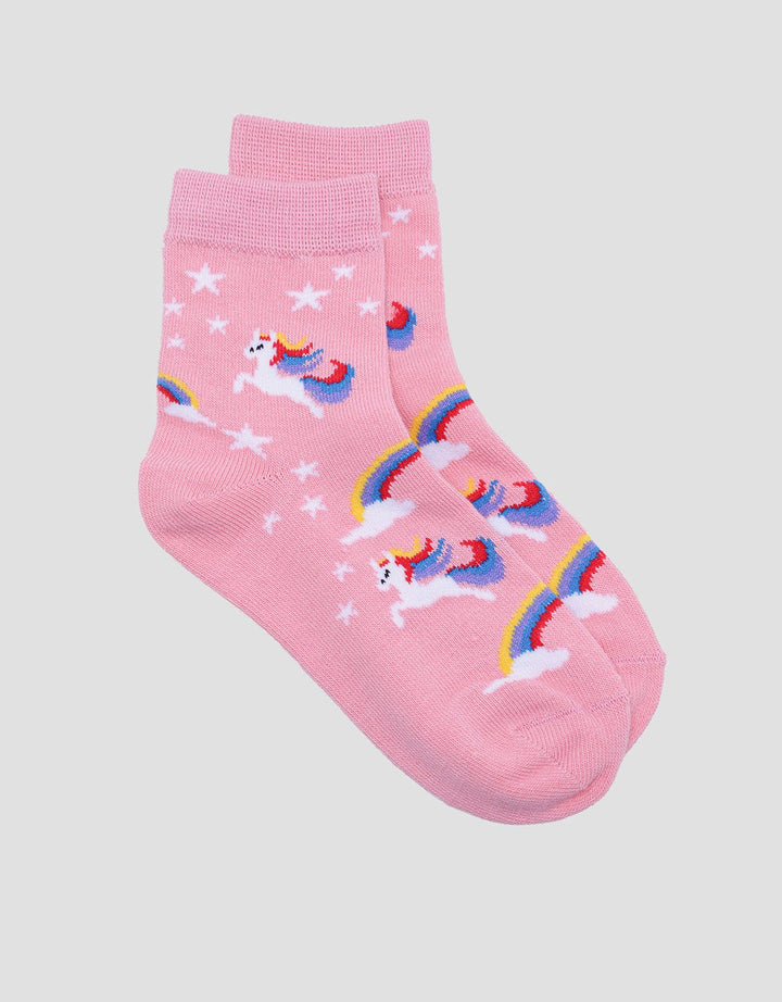 Kidz Too Unicorn Print Kaus Kaki Anak Perempuan