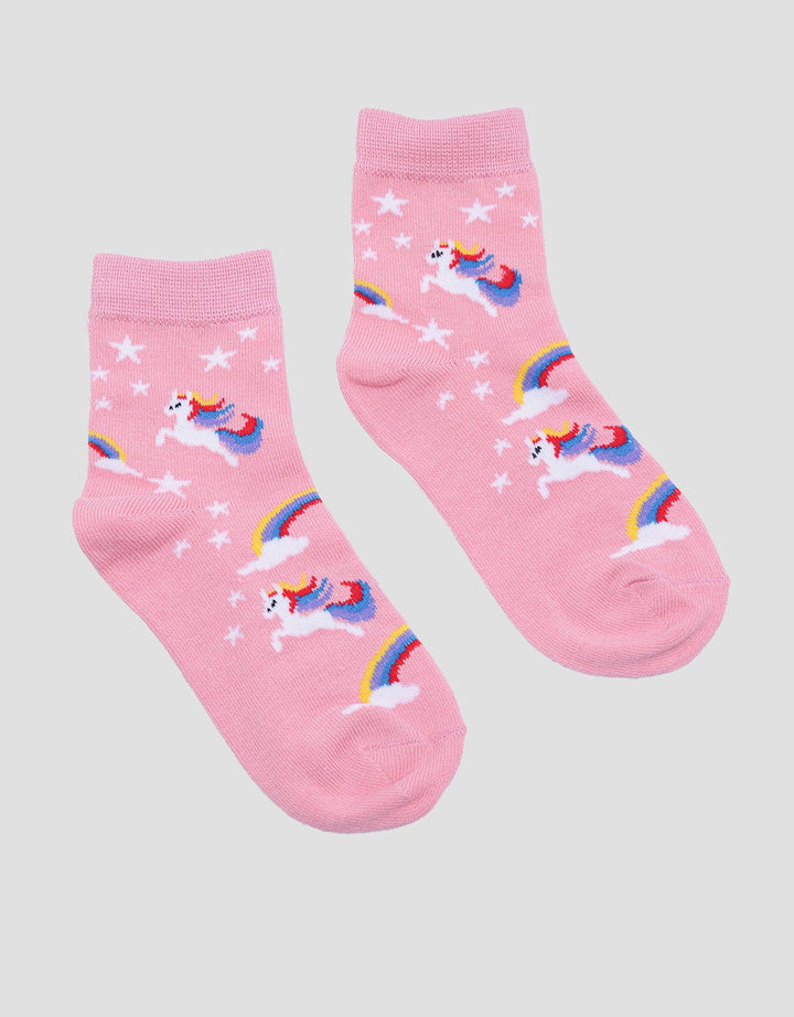 Kidz Too Unicorn Print Kaus Kaki Anak Perempuan