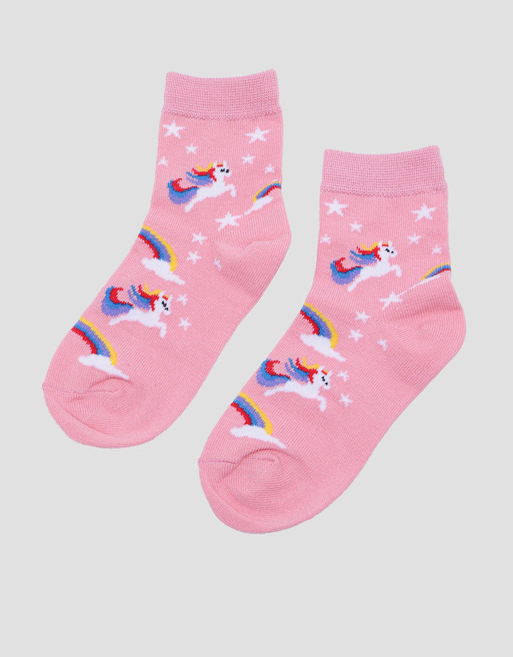 Kidz Too Unicorn Print Kaus Kaki Anak Perempuan
