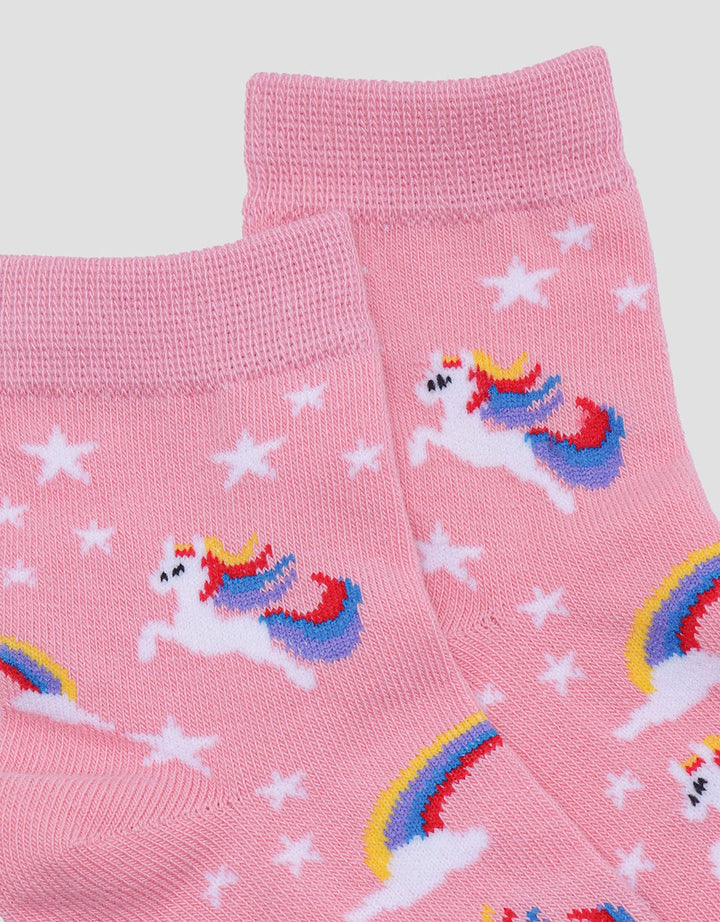 Kidz Too Unicorn Print Kaus Kaki Anak Perempuan