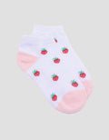 Kidz Too Strawberry Print Kaus Kaki Anak Perempuan