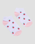 Kidz Too Strawberry Print Kaus Kaki Anak Perempuan