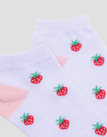 Kidz Too Strawberry Print Kaus Kaki Anak Perempuan