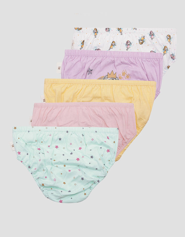 Kidz Too Pack Of 5 Underwear Girls Little Princess Celana Dalam Anak Perempuan