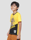 Character Bumblebee Battle Boys Short Sleeve T-shirt