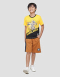 Character Bumblebee Battle Boys Short Sleeve T-shirt