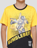 Character Bumblebee Battle Boys Short Sleeve T-shirt