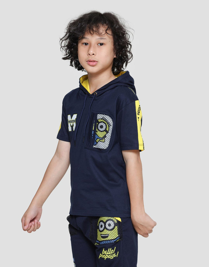 Character Minions Classic Hood Kaos Lengan Pendek Anak Laki-Laki