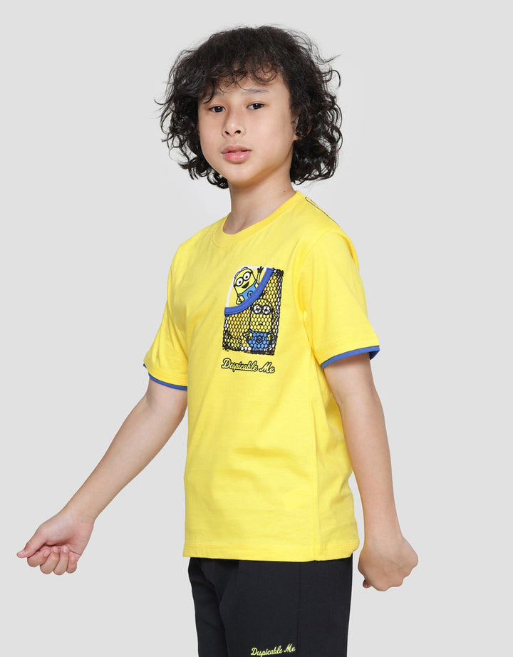 Character Minions Classic Kantong Jaring Kaos Anak Laki-Laki