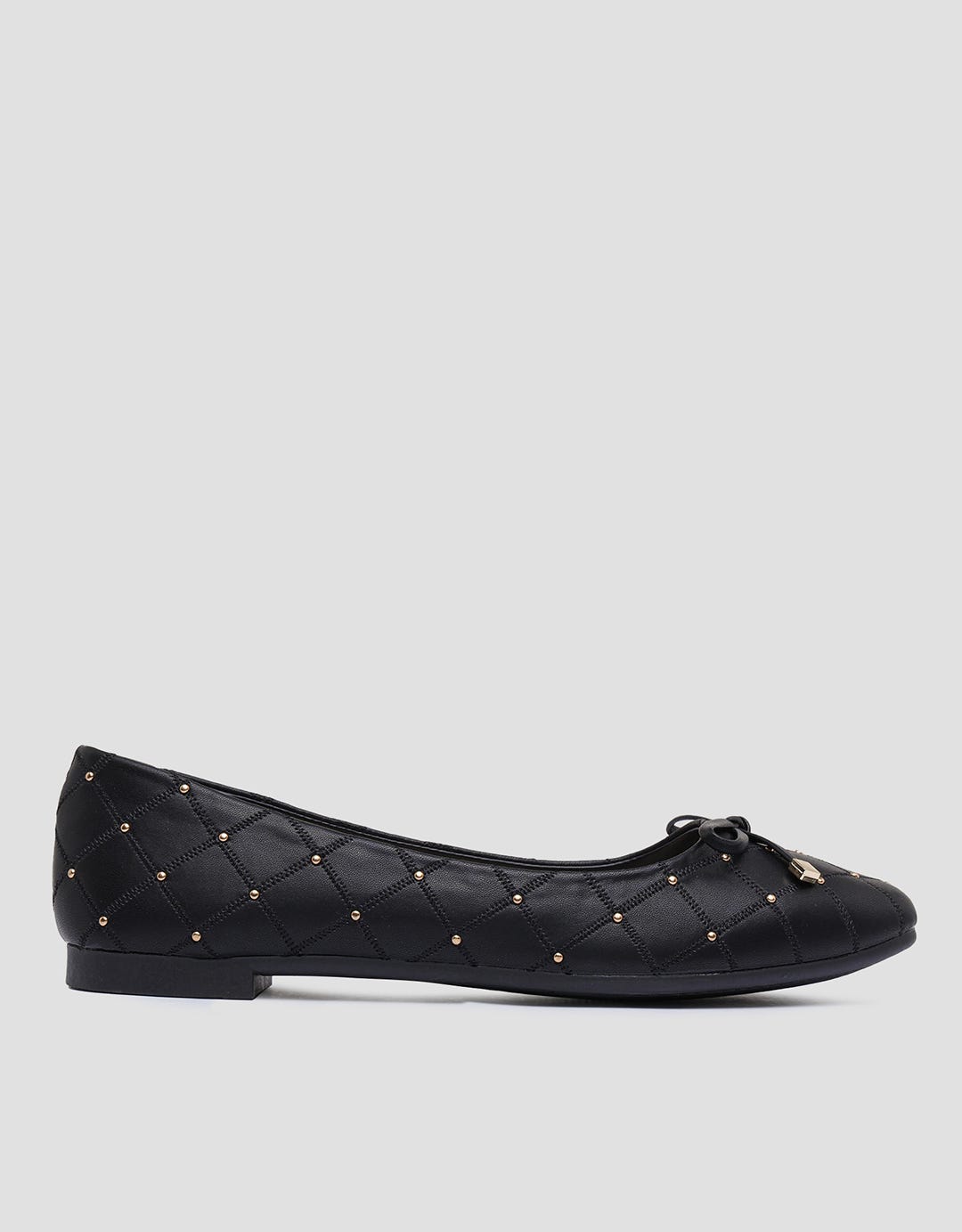 Details Texture Ribbon Sepatu Flat Wanita