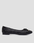 Details Texture Ribbon Women's Flat Shoes