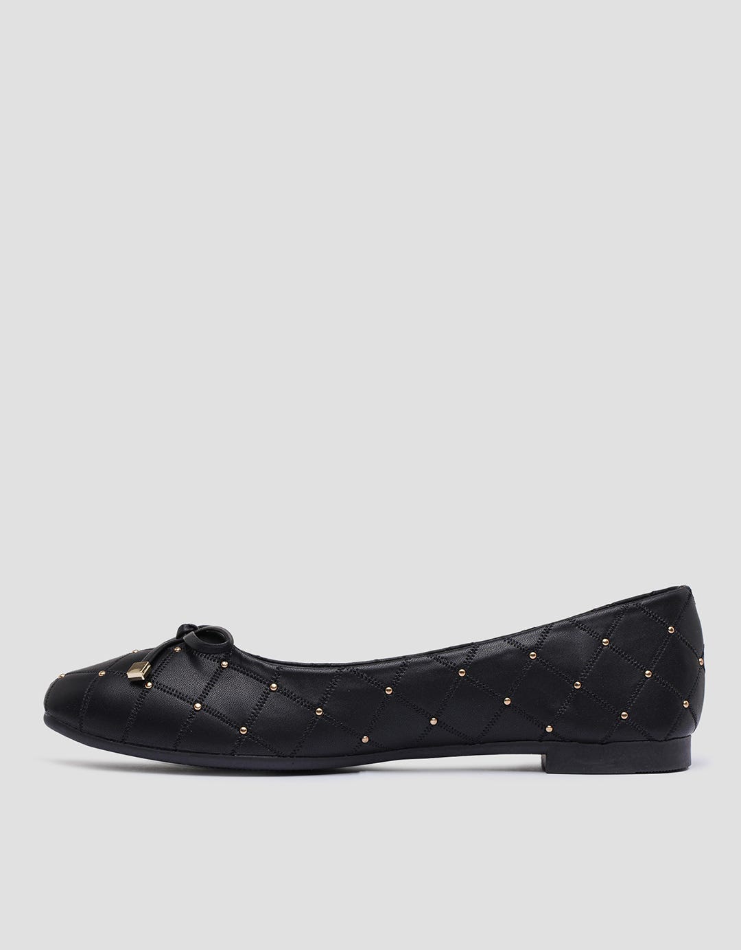 Details Texture Ribbon Sepatu Flat Wanita