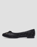 Details Texture Ribbon Women's Flat Shoes