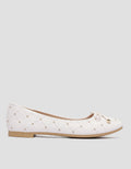 Details Texture Ribbon Women's Flat Shoes