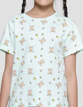 Little M Bear Print Girls T-Shirt