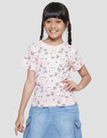 Little M Garden Rabbit Kaos Lengan Pendek Anak Perempuan