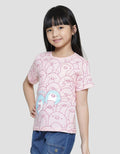 Little M Line Penguin Kaos Anak Perempuan