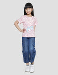 Little M Line Penguin Kaos Anak Perempuan