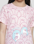 Little M Line Penguin Kaos Anak Perempuan