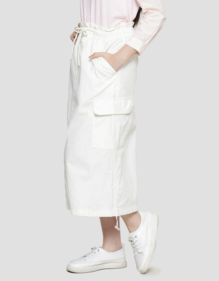 Nevada Pocket Cargo And Stopper Rok Midi Anak Perempuan