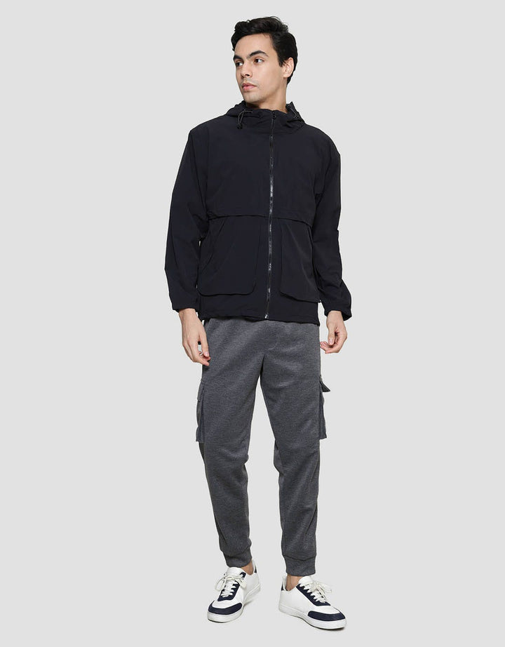 Nevada Sport Zipper Two Pockets Nylon Stretch Men's Jacket