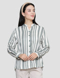 Anyday Stripe Print Kemeja Wanita