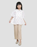 Little M Lengan Balon Print Kelinci Blouse Anak Perempuan