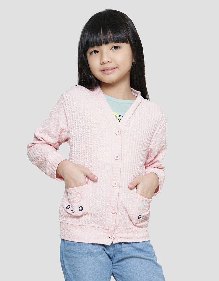 Little M Kittycorn Cardigan Anak Perempuan