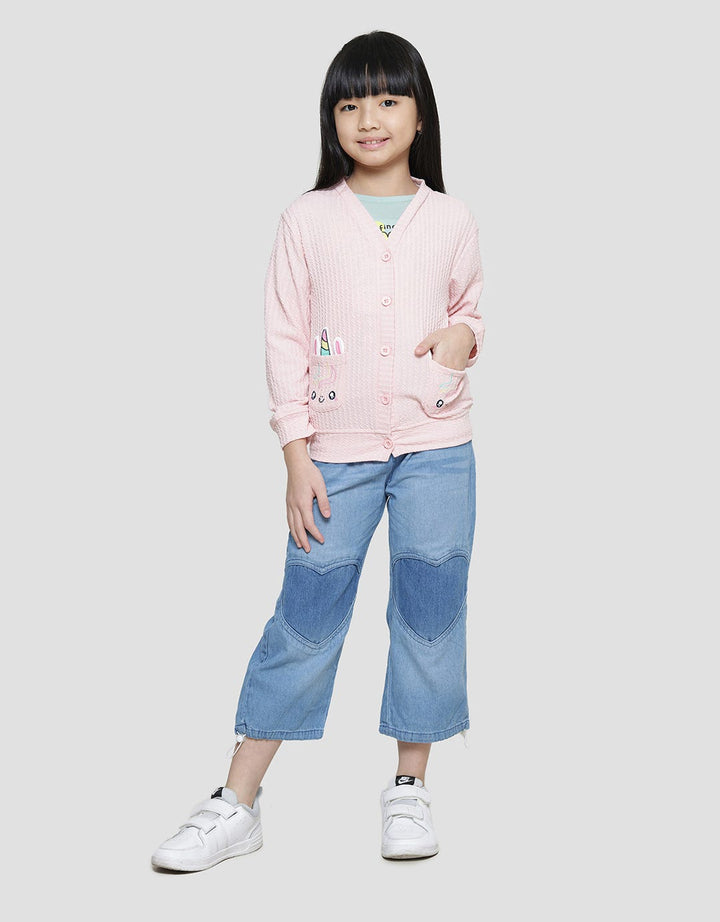 Little M Kittycorn Cardigan Anak Perempuan