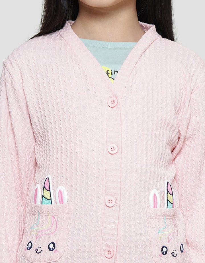 Little M Kittycorn Cardigan Anak Perempuan