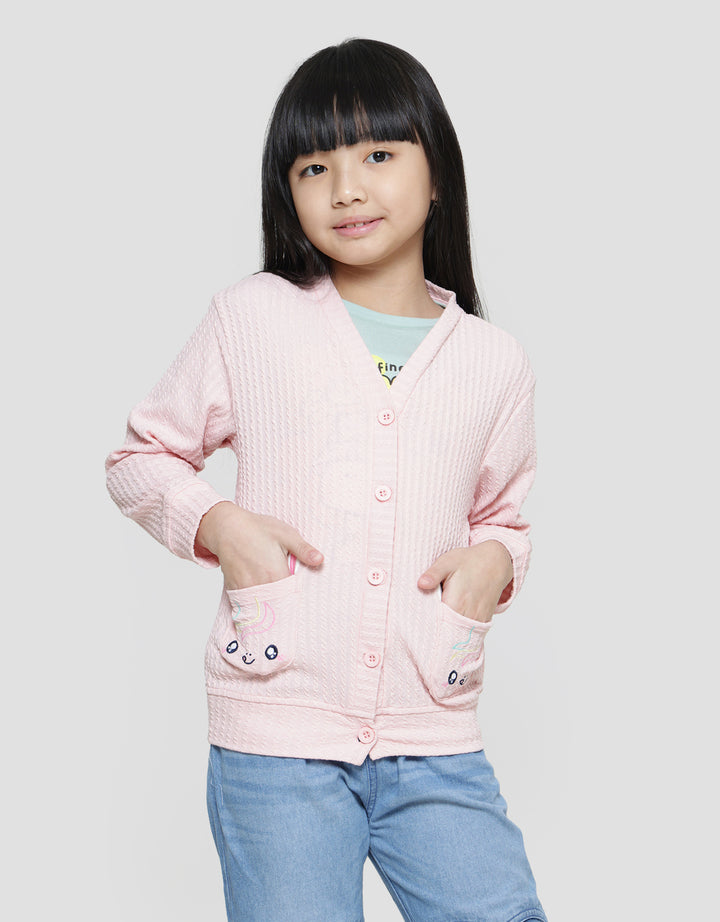 Little M Kittycorn Cardigan Anak Perempuan