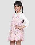 Little M Cat Print Mini Dress for Girls