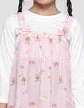 Little M Cat Print Mini Dress for Girls
