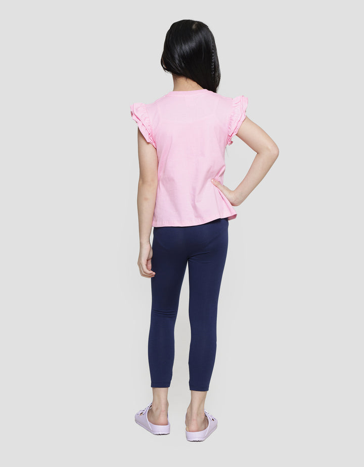 Little M Dino Leggings Set Pakaian Anak Perempuan
