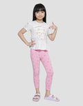 Little M Cat Leggings Set Pakaian Anak Perempuan