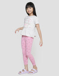 Little M Cat Leggings Set Pakaian Anak Perempuan