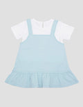 Pipiniko Bunny Love You Overall Dress Anak Perempuan